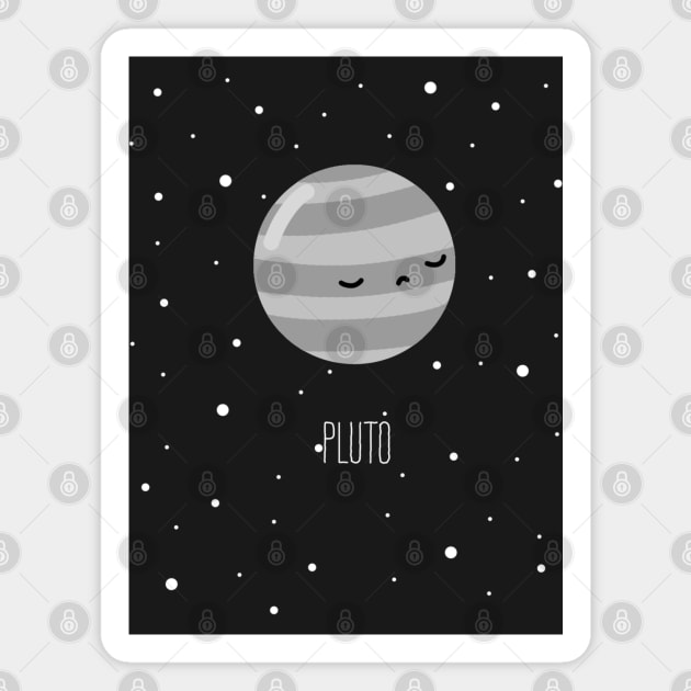 Pluto Magnet by DIKittyPants